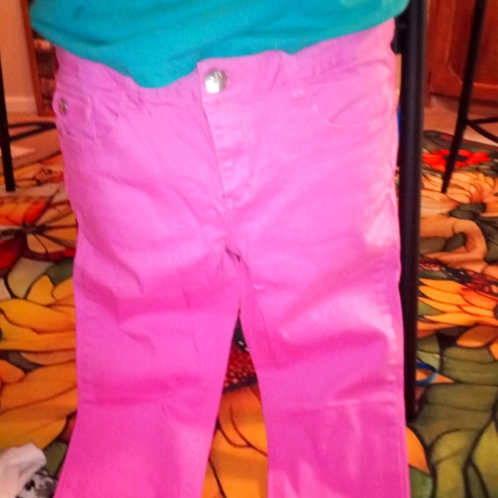 By & By Girl Girl's Sz 16 Hot Pink Jeans